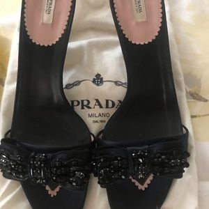 Original Prada shoes black like new kept in bags